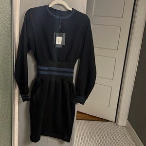 Cynthia Rowlwy Small sweatshirt mini dress NWT